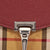 Burberry Small Vintage and Check Crossbody Bag- Crimson