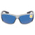 Costa Del Mar Blue Mirror Polarized Plastic Rectangular Sunglasses BK 18 OBMP