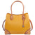 Michael Kors Mercer Gallery Pebbled Leather Shoulder Bag - Marigold