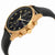 William L 1985 Vintage Black Dial Mens Chronograph Black Leather Watch WLOJ02NROJCN