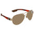 Costa Del Mar South Point Copper Silver Mirror Polarized Glass Aviator Sunglasses SO 84 OSCGLP