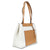 Michael Kors Meredith Signature Logo Print Tote - Vanilla/Acorn