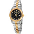 Matthey-Tissot Rolly III Black Dial Ladies Watch D810BN