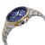 Seiko Coutura Blue Dial Mens Two Tone World Time Watch SSG020