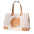 Tory Burch Ella Canvas Tote- Natural