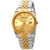 Mathey-Tissot Rolly II Crystal Gold Dial Mens Watch H710BDI