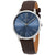 Armani Exchange Cayde Blue Dial Brown Leather Mens Watch AX2704
