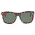 Gucci Green Square Ladies Sunglasses GG0032S 010 54
