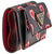 Prada Small Heart Print Saffiano Leather Wallet- Black/Red