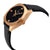Gucci GG2570 Black Dial Black Leather Ladies Watch YA142509