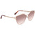 Tom Ford JACQUELYN Light Brown Orange Cat Eye Ladies Sunglasses FT0563 33G