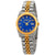 Mathey-Tissot Rolly III Blue Crystal Dial Ladies Two Tone Watch D810BU