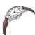 Bulova Classic Quartz Silver Dial Mens Leather Watch 96A153