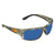 Costa Del Mar Fantail Blue Mirror Polarized Plastic Rectangular Sunglasses TF 69 OBMP