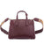 Burberry Small Banner Leather Tote- Mahogany Red