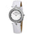 Charmex Crystal White Dial White Leather Ladies Watch 6400