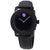 Movado Bold Black Dial Ladies Purple Accents Watch 3600528