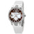 Ulysse Nardin Executive Dual Time Automatic Brown Diamond Dial Ladies Rubber Watch 243-10B-3C/30-05