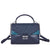 Michael Kors Sloan Medium Leather Satchel - Heritage Blue/Multi