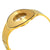 Calvin Klein Seamless Silver Dial Yellow Gold-tone Medium Bangle Ladies Watch K8C2M516