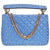 Valentino Medium Rockstud Spike Shoulder Bag- Angel Blue