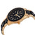 Anne Klein Trend Black Dial Gold-tone Ladies Watch AK/3214BKGB