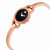 Movado Rondiro Black Dial Rose Golf-tone Ladies Watch 0607065