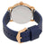 Fossil Commuter Blue Dial Navy Blue Leather Mens Watch FS5274
