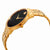 Movado Museum Classic Black Dial Yellow Gold PVD Mens Watch 0607203