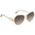 Roberto Cavalli GIGLIO Mirrored Brown Gradient Geometric Ladies Sunglasses RC106432G58