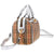 Burberry Small 1983 Check Link Bowling Bag- Silver
