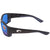 Costa Del Mar Tuna Alley Global Fit Blue Mirror 580G Polarized Wrap Mens Sunglasses TA 11GF OBMGLP