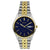 Seiko Solar Blue Dial Two-tone Mens Watch SNE034