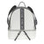 Michael Kors Rhea Medium Pebbled Leather Backpack - Optic White / Black