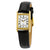 Seiko Solar White Dial Black Leather Ladies Watch SUP250