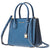 Michael Kors Mercer Medium Pebbled Leather Crossbody Bag- Blue