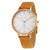 Skagen Anita White Dial Brown Leather Ladies Watch SKW2405