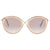 Tom Ford SASCHA Light Brown Pink Oval Ladies Sunglasses FT0604-47G