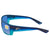 Costa Del Cat Cay Blue Mirror Polarized Plastic Rectangular Sunglasses AT 73 OBMP