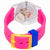 Swatch Fluo Pinky Grey Dial Ladies Watch GE256