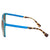 Fendi Logo Oversize Brown Turquoise Sunglasses