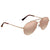 Tom Ford INDIANA Pink Brown Mirror Aviator Ladies Sunglasses FT0497-28Z-58