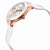 Ulysse Nardin Executive Dual Time Lady Mother of Pearl Dial Rubber Strap Automatic Ladies Watch 246-10-3-391