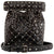 Valentino Rockstud Quilted Bucket Bag- Black