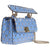 Valentino Small Patent Rockstud Spike Bag- Angel Blue