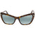 Tom Ford VALESCA Blue Gradient Mirror Cat Eye Ladies Sunglasses FT0555-52X
