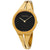 Calvin Klein Addict Black Dial Gold-tone Medium Bangle Ladies Watch K7W2M511