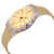 Swatch Golden Dial Golden Sparkle Silicone Ladies Watch SUOK704