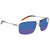 Costa Del Mar Skimmer Blue Mirror 580P Polarized Square Mens Sunglasses SKM 228 OBMP