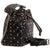 Valentino Rockstud Quilted Bucket Bag- Black